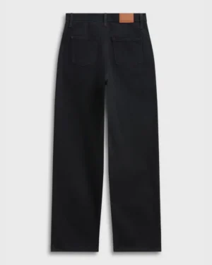 The Aurelia - Wide Straight Fit - Black One Wash.