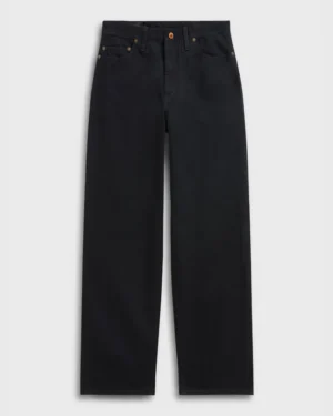 The Aurelia - Wide Straight Fit - Black One Wash.